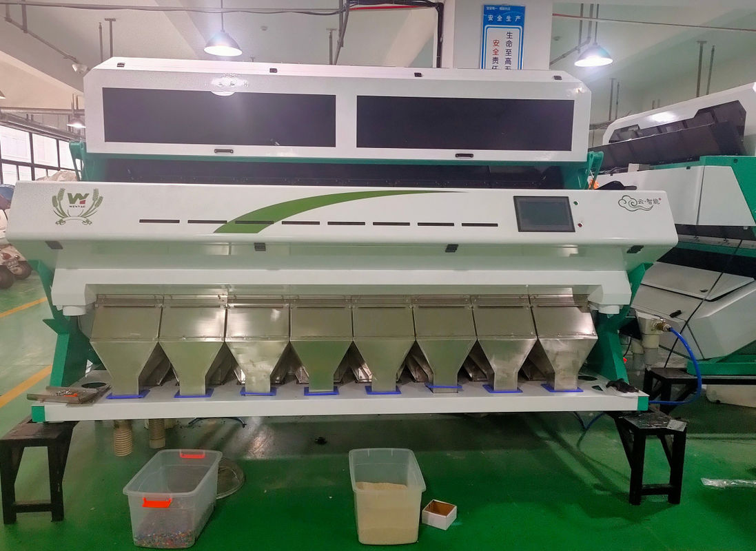 512 Kanäle 8 transportiert Kamera Chia Seed Color Sorter Withs RGB auf einer Rutschbahn