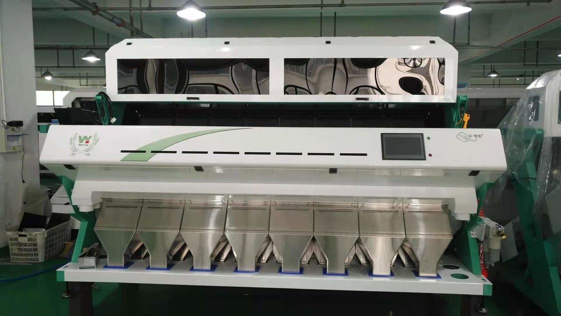 Grüne Mungobohnen färben Rutschen der Sortierer-hohen Kapazitäts-8 mit RGB-CD-Kamera