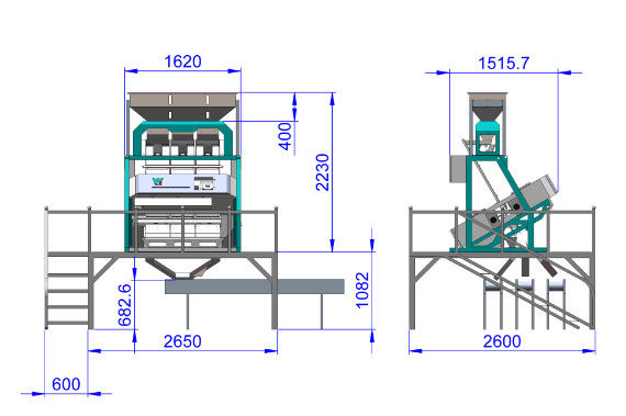 Automatisches CCD RGB Bean Color Sorter