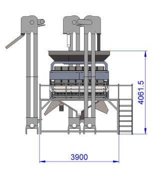 240V 50Hz Multifunktions-Mung Bean Color Sorter Machine 7 transportiert auf einer Rutschbahn