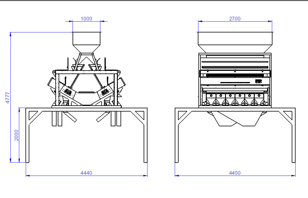 Optische Rutschreis-Farbsortierer-Maschine RGB-Kamera-12 für Reismühle