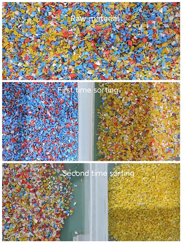 Überschüssige Plastikfarbsortierende Maschine 800kg/H mit Wifi-Fernbedienung