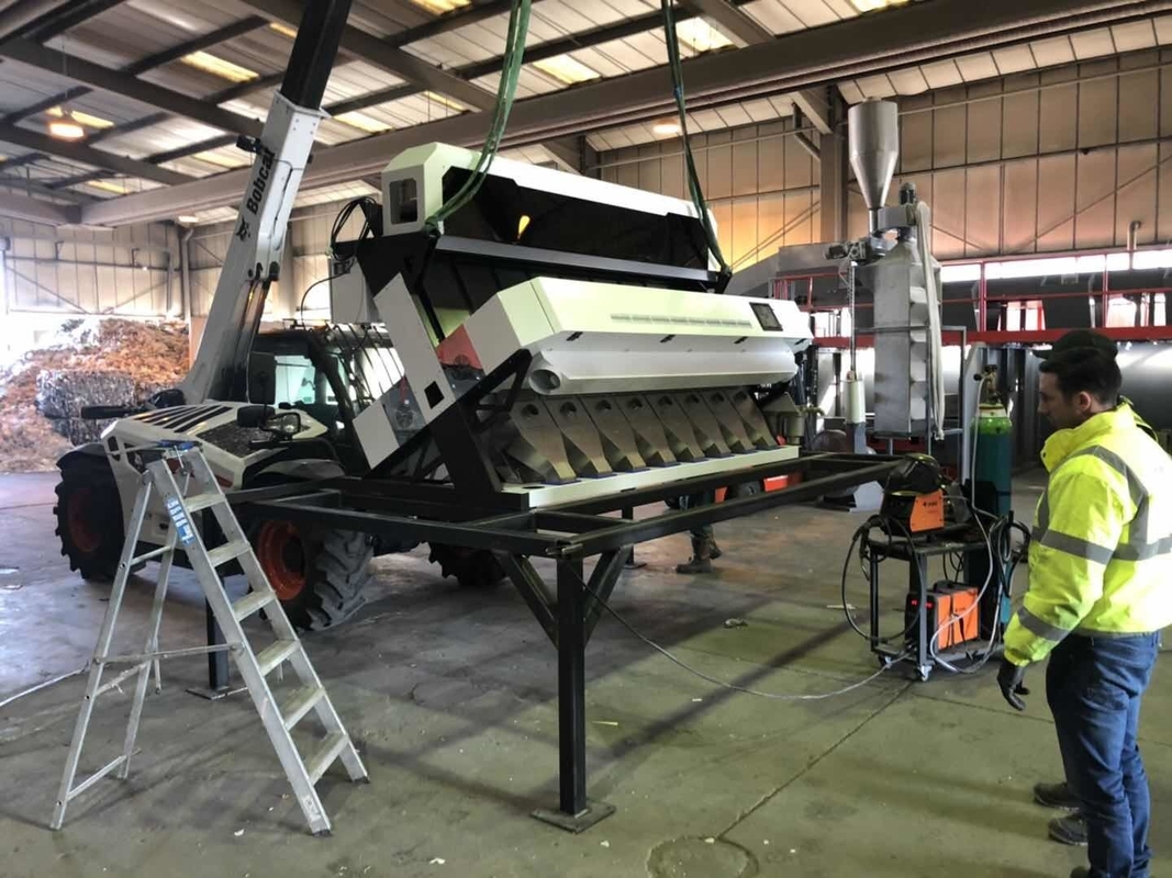 Dall-Sojabohnen-Linsen optischer Durchsatz der Rgb-Kamera-Farbsortierenden Maschinen-5000kg/H