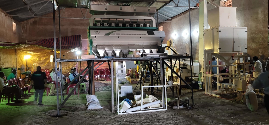 Dall-Sojabohnen-Linsen optischer Durchsatz der Rgb-Kamera-Farbsortierenden Maschinen-5000kg/H