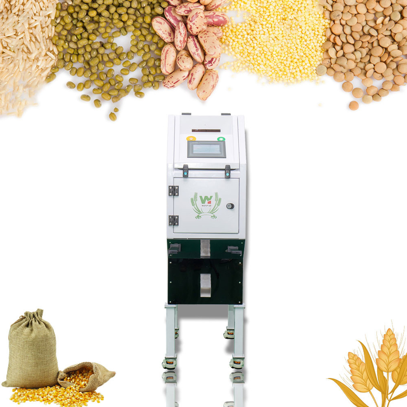 Rutsche 32 der Farbsortierenden Maschinen-1 lenkt Mini Rice Coffee Bean Color-Sortierer-Korn-sortierende Maschine