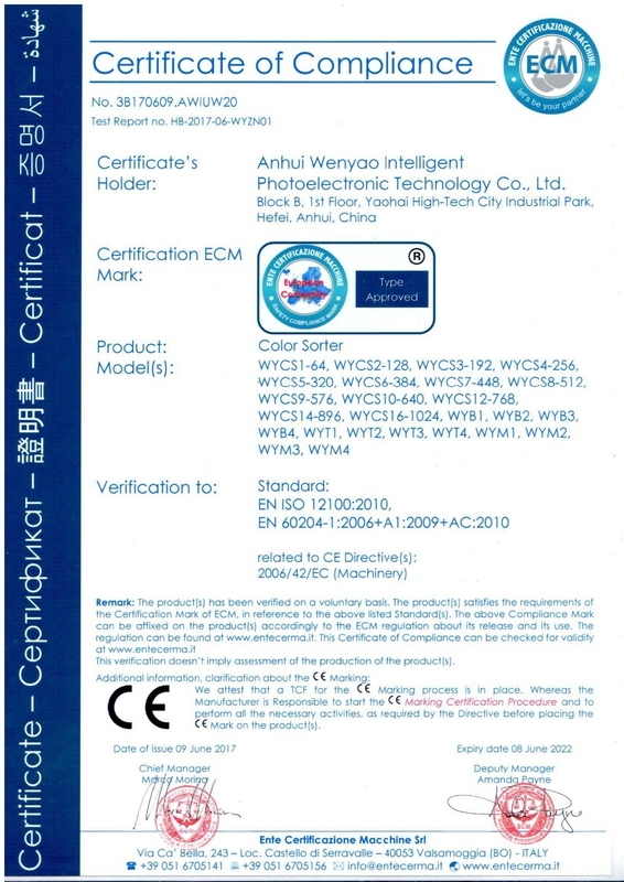 Rettich sät Multifunktionsfarbsortierer-Toshiba-CCD-Sensor Wenyao Ai Self Learning