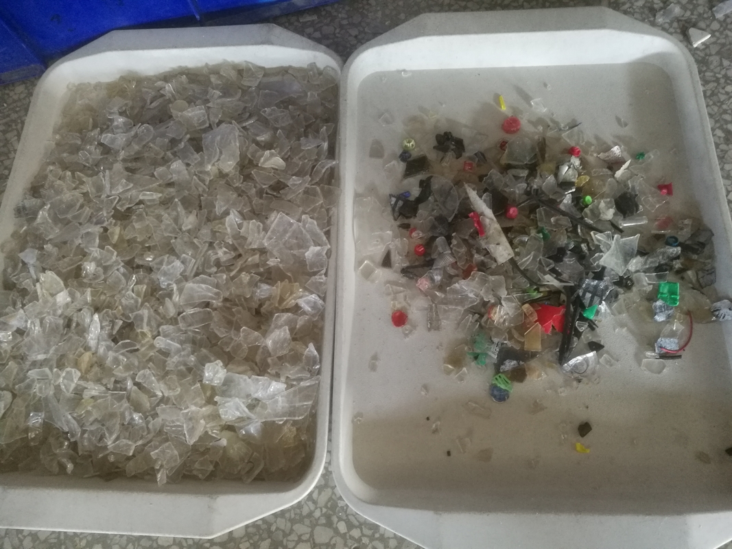 Aufbereitete Zustimmung der Mischplastikflocken-Multifunktionsfarbsortierenden Maschinen-ISO9001