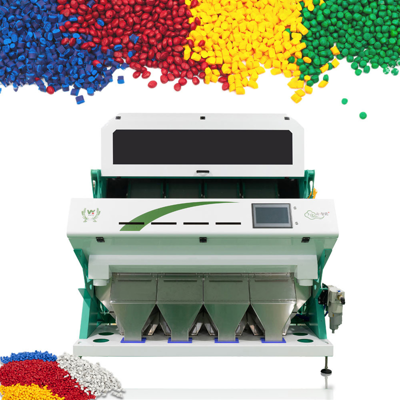 256 Kanäle mit Toshiba-Kamera HAUSTIER-ABS-PVC rangieren Plastikflocken färben sortierende Maschine aus