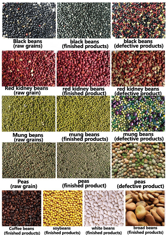 Roter grüner Durchsatz Bean Cardamom Multifunction Color Sorters 3t/H