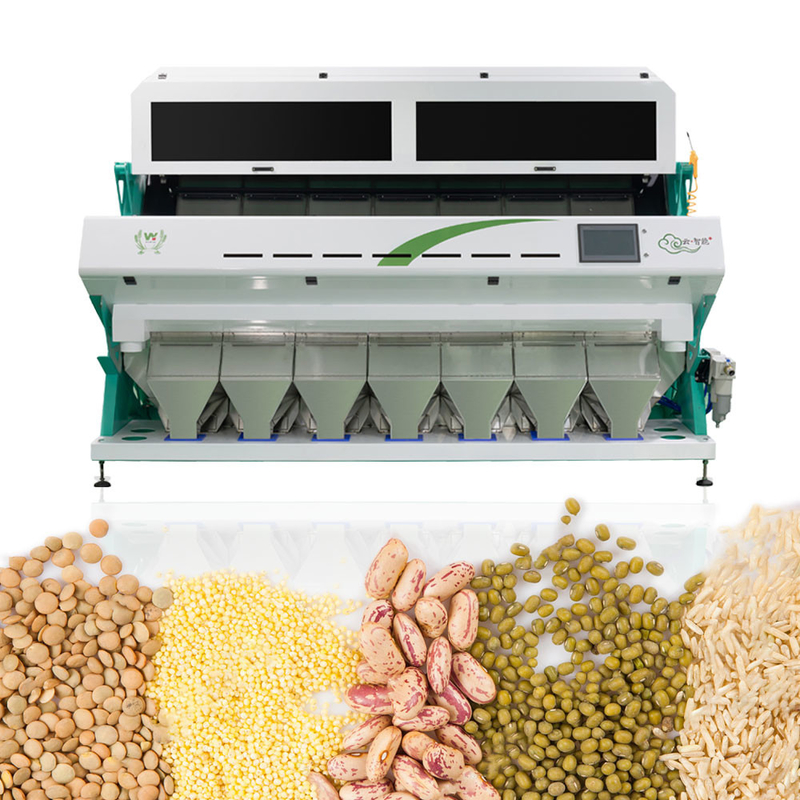 intelligente vollautomatische chinesische Farbsortierer-Maschine des Sorghum-7Chute 70 Tonnen pro Tag