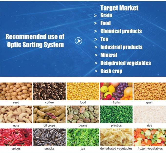 Intelligente Pflaumen Blaubeere Kohl Kiwicha gebratene Zwiebel Gemüse Obst Farb Sortiermaschine für die landwirtschaftliche Verarbeitung 2