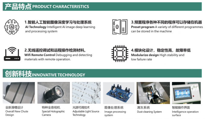 Multifunktionale CCD-Sortiermaschine für Getreide Mung Bean Red Bean Optischer Farbsorter für Landwirtschaft und Lebensmittelverarbeitung 4