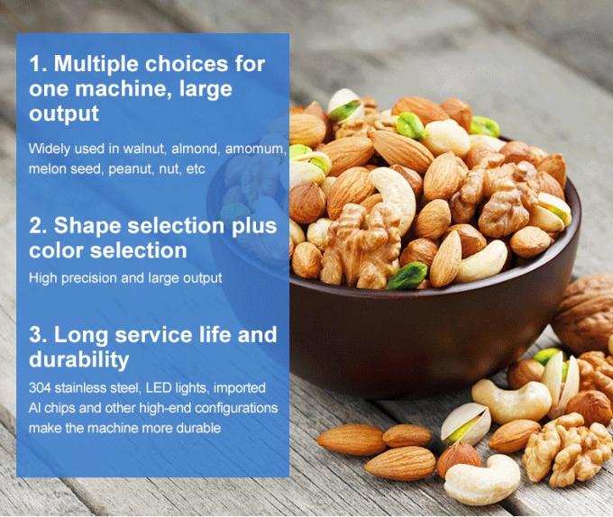 Intelligente 6 Chute Cashew-Nuss Farbsortiermaschine mit Toshiba CCD-Sensor und RGB-Kamera 1