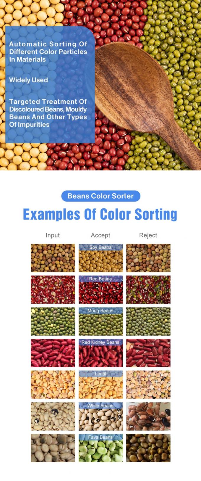 Wenyao Chinesische Fabrikpreis vollautomatische Rotbohnen Nierenbohnen Farb Sortiermaschine 1