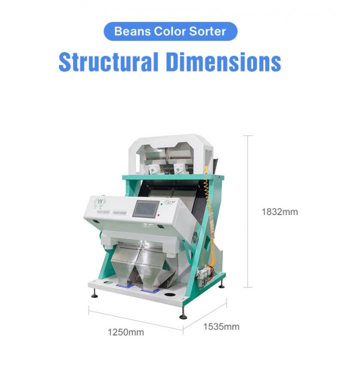 Wenyao Chinesische Fabrikpreis vollautomatische Rotbohnen Nierenbohnen Farb Sortiermaschine 4