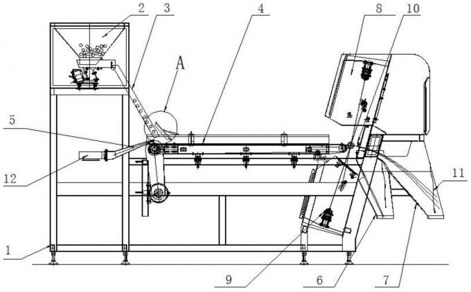 1200MM Gürtel Farb Sortiermaschine für Erz Getreide Reis mit 99,99% Genauigkeit 1